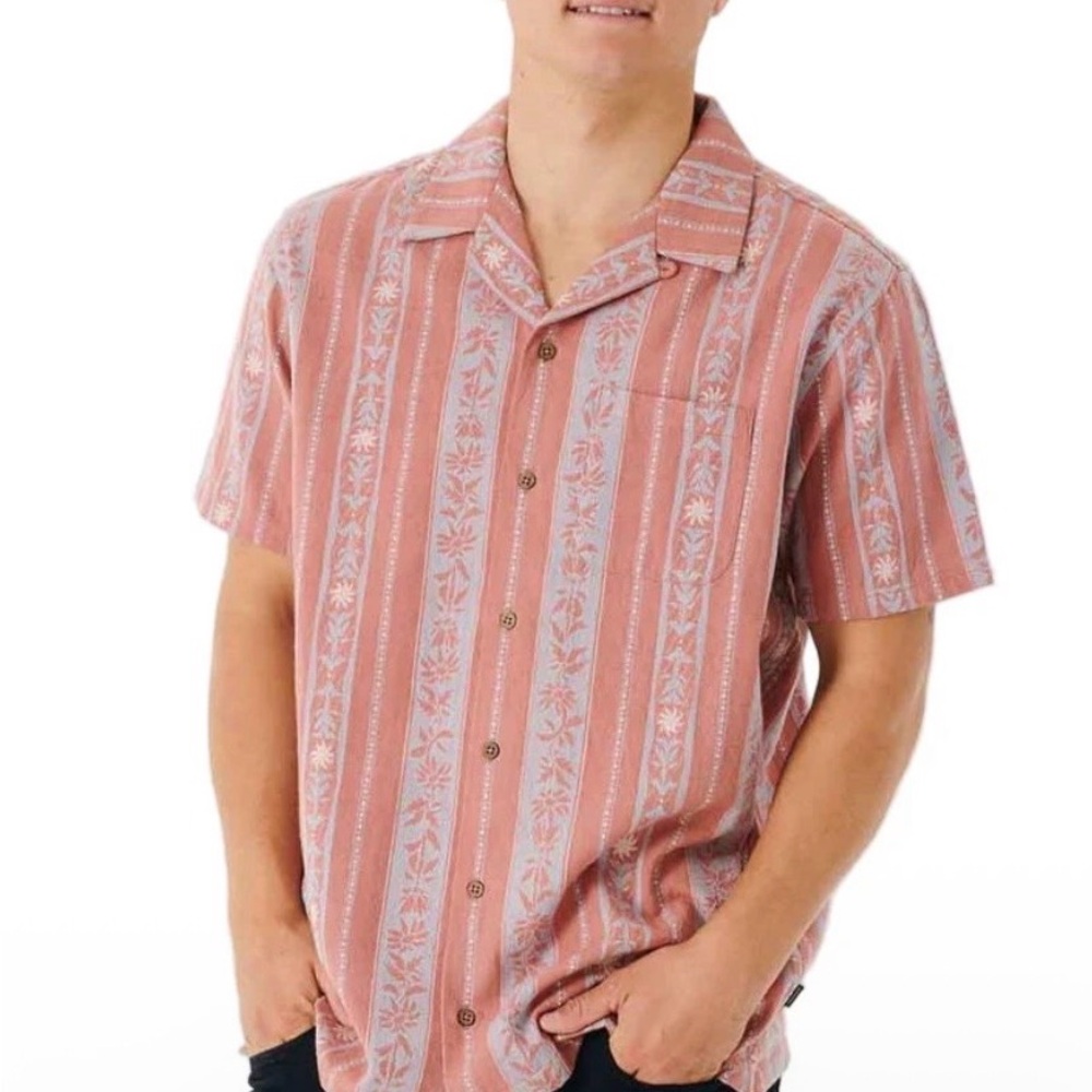 Rip Curl Mens Topanga Short Sleeve Button Up